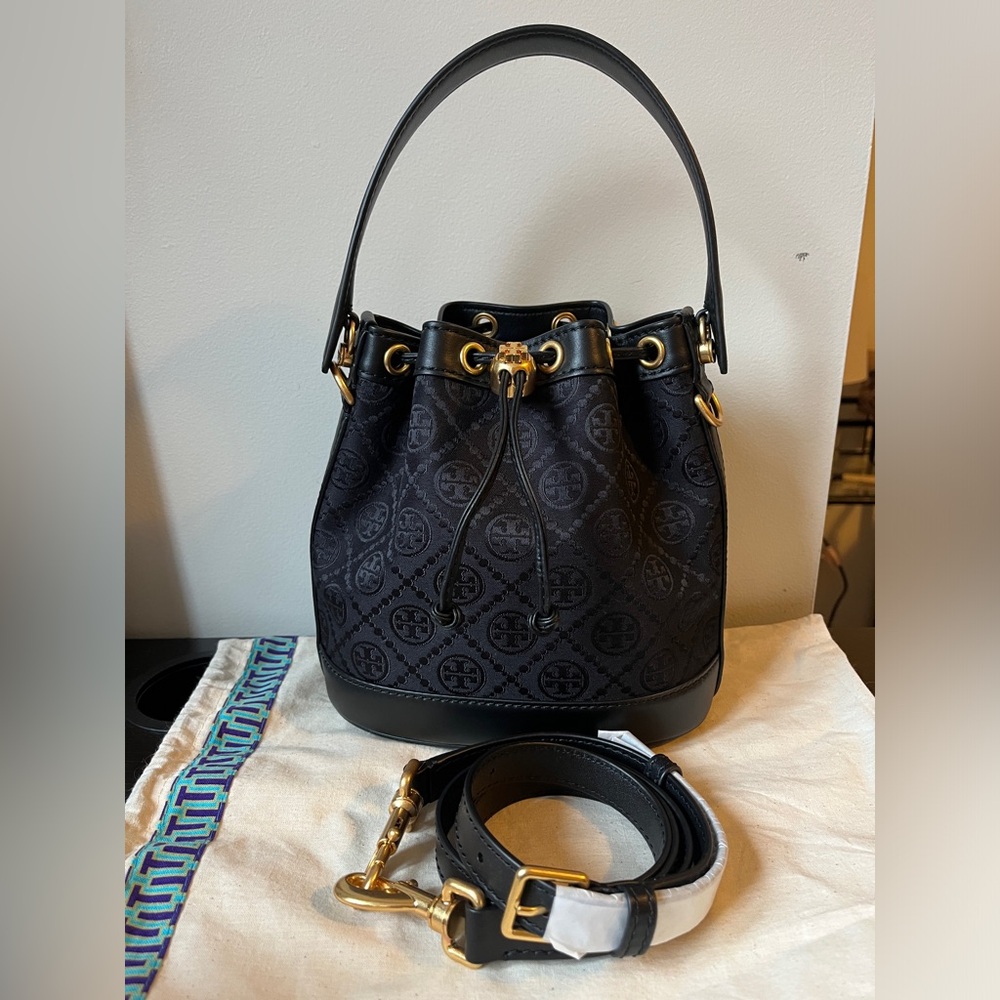 Tory Burch T Monogram Bucket Bag